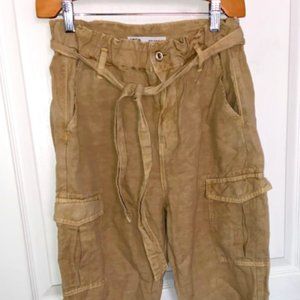 Highwasted Khaki Cargo Pants